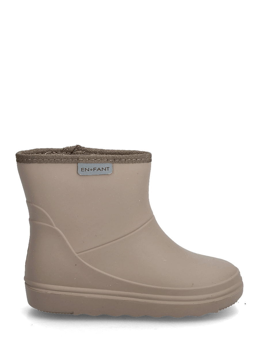 En Fant - Thermo Boots Short - fodrade gummistövlar - pine bark - 1