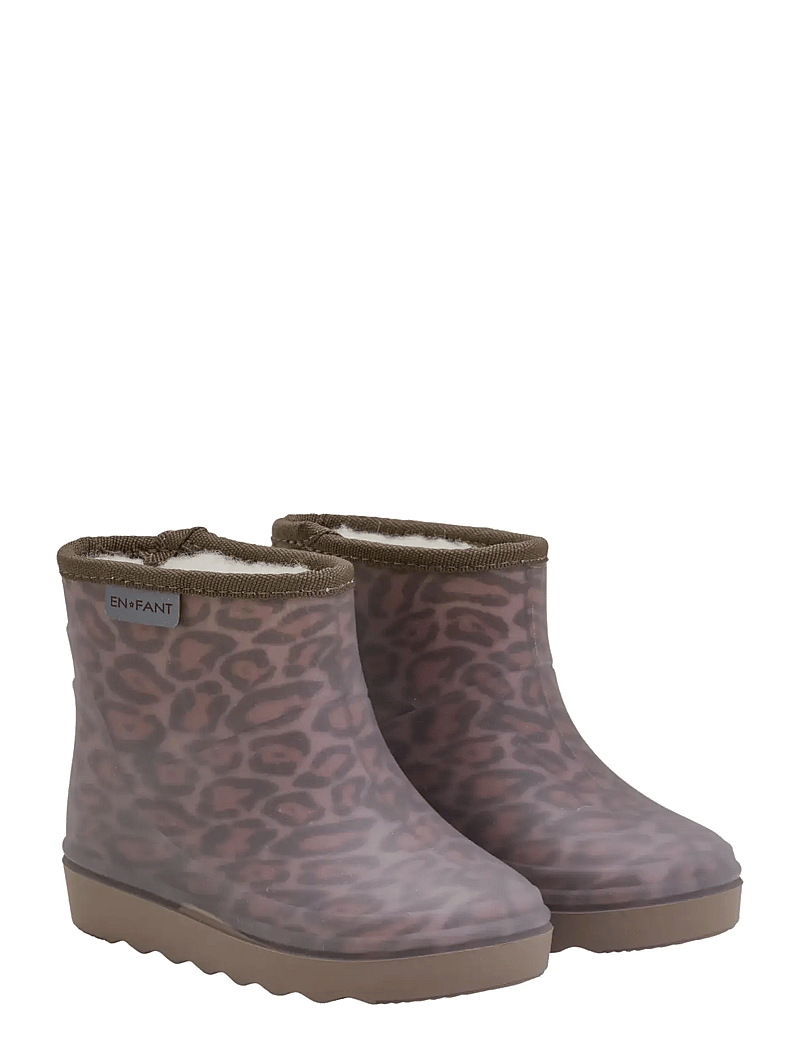 En Fant - Thermo Boots Short Print - rubberlaarzen met voering - pine bark - 1