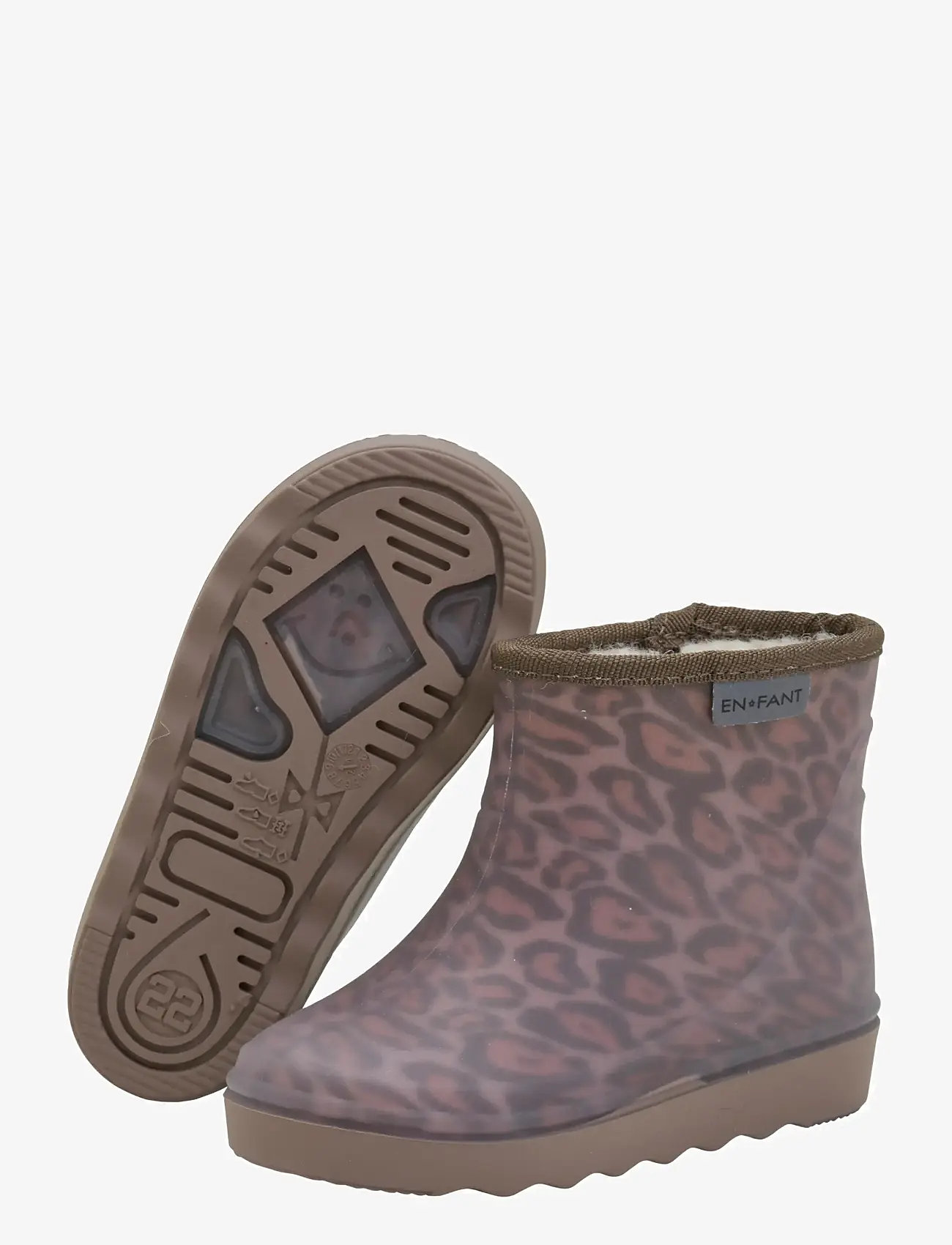 En Fant - Thermo Boots Short Print - rubberlaarzen met voering - pine bark - 3