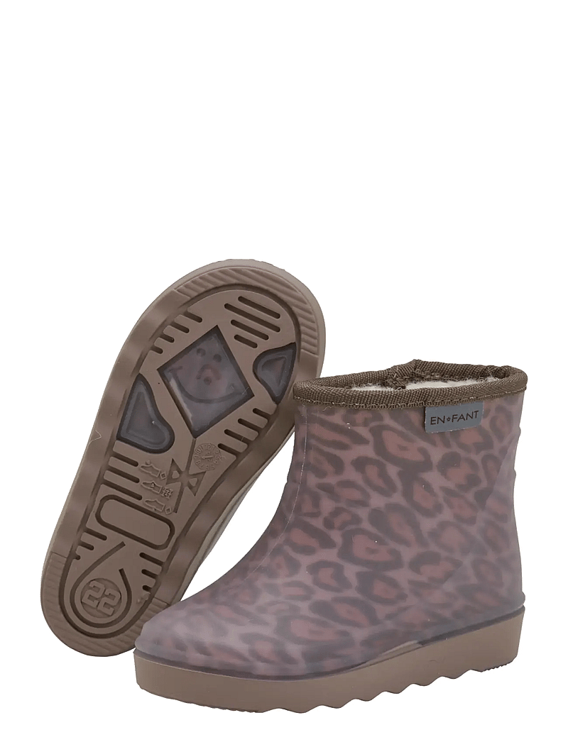 En Fant - Thermo Boots Short Print - rubberlaarzen met voering - pine bark - 3