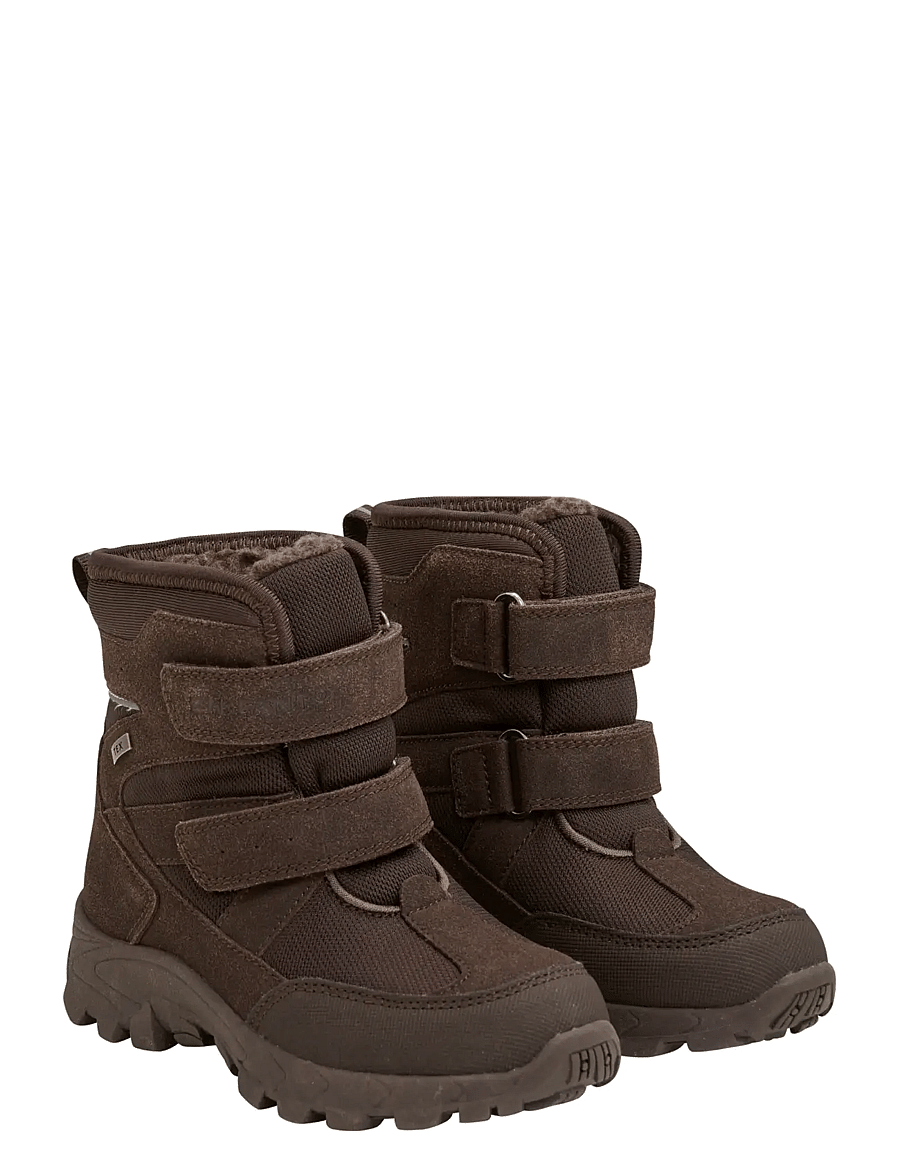 En Fant - Boots Velcro TEX - talvikengät - chocolate brown - 1