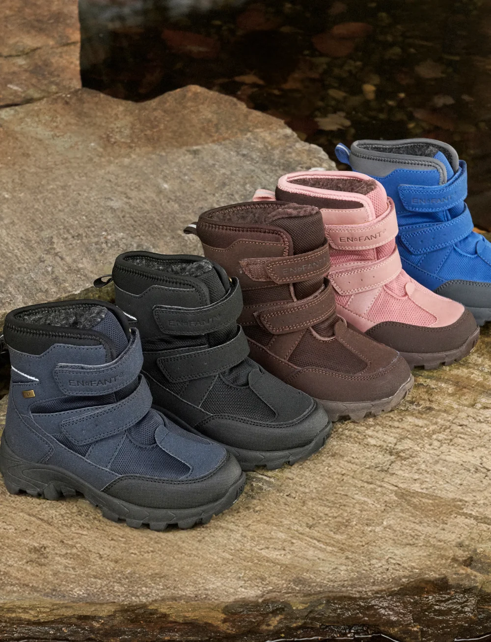 En Fant - Boots Velcro TEX - winter boots - chocolate brown - 0