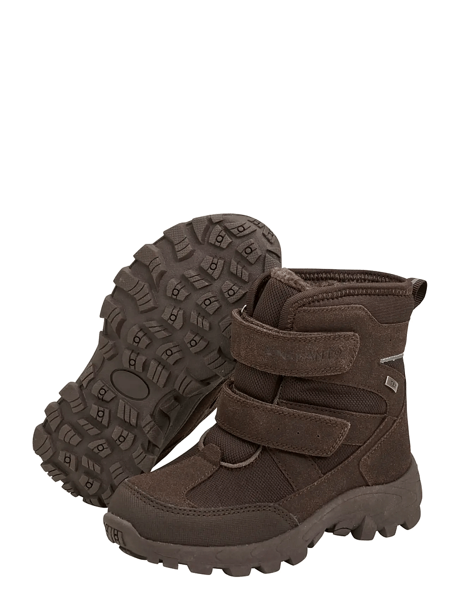 En Fant - Boots Velcro TEX - talvikengät - chocolate brown - 3