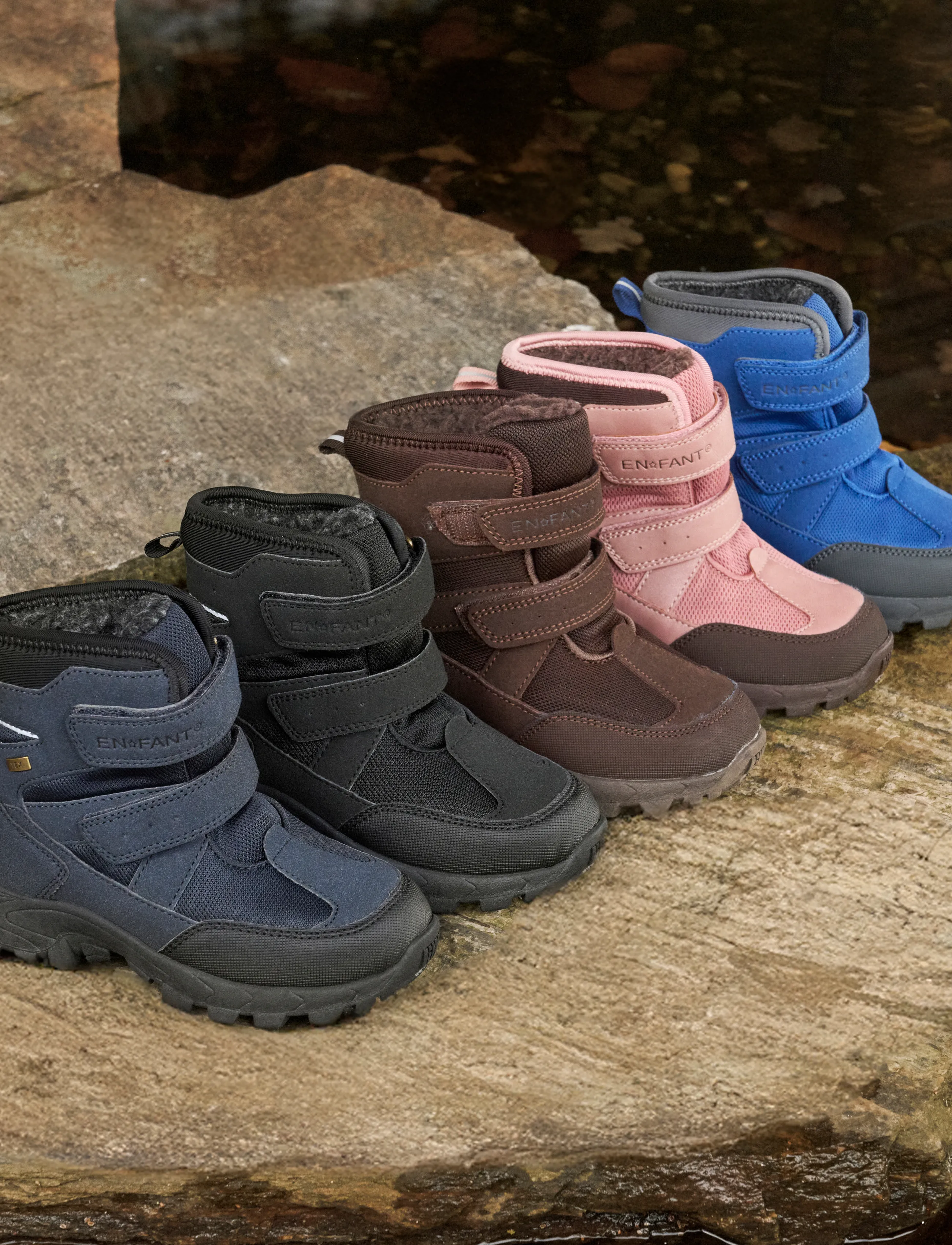 En Fant - Boots Velcro TEX - efterårssko - nostalgia rose - 4