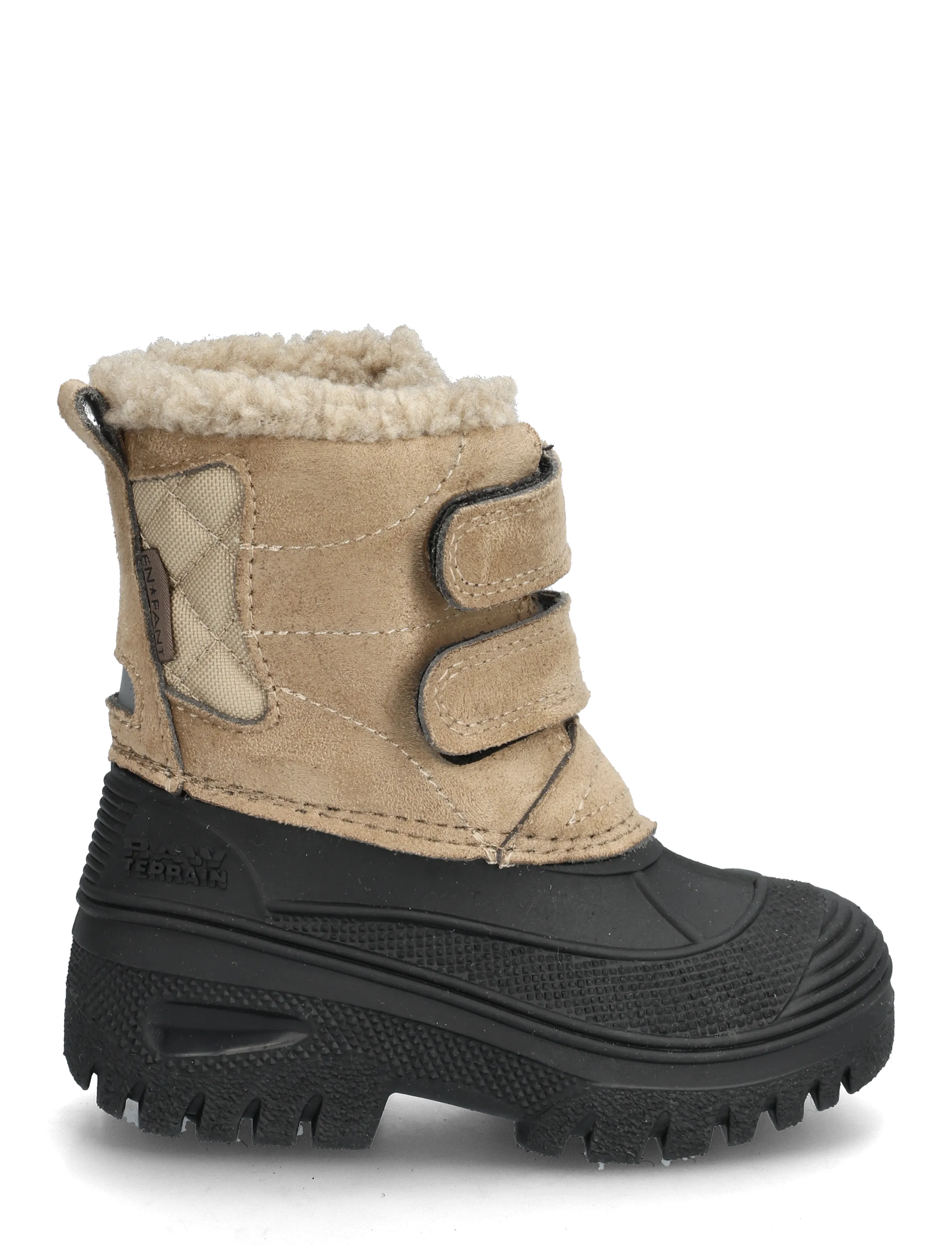 En Fant - Boots Lightweight Velcro - ziemas zābaki - sesame - 2