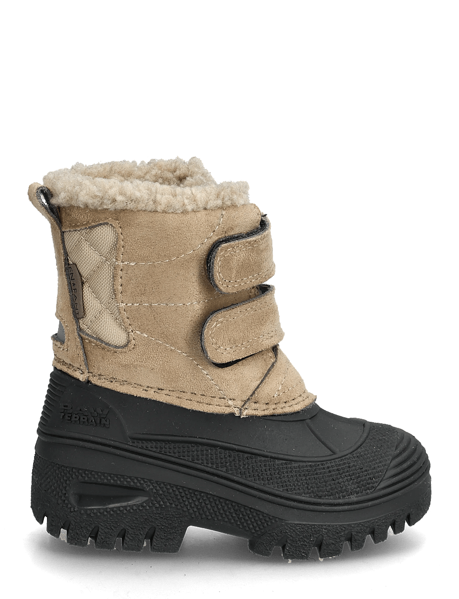 En Fant - Boots Lightweight Velcro - ziemas zābaki - sesame - 2
