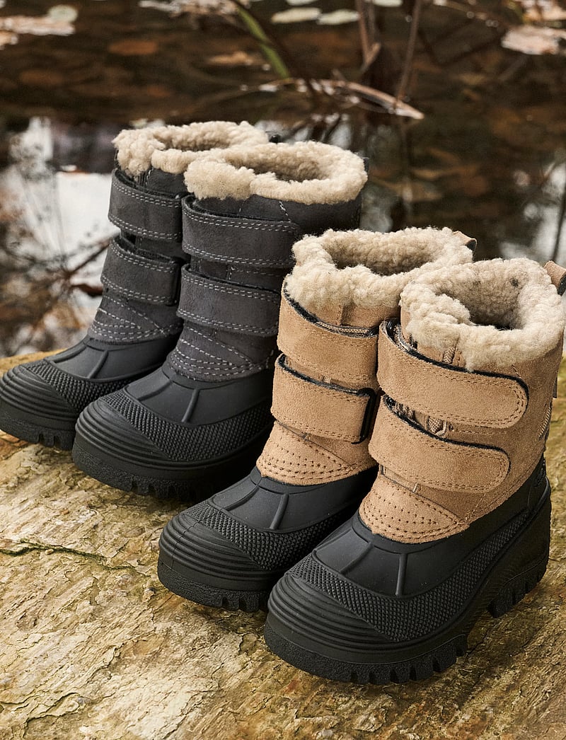 En Fant - Boots Lightweight Velcro - winterstiefel - sesame - 0