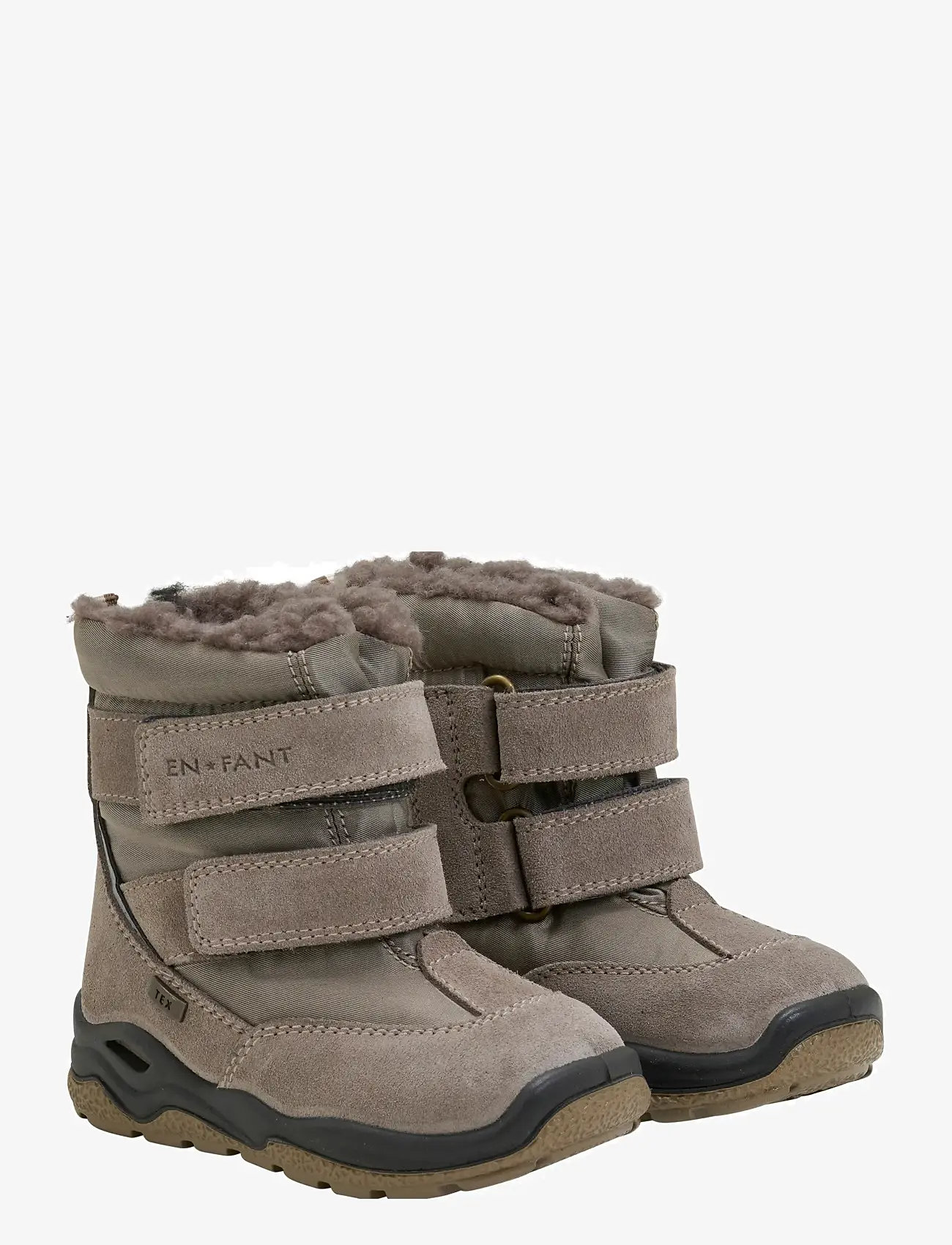 En Fant - Boots Lightweight TEX Velcro - vinterstövlar - pine bark - 1