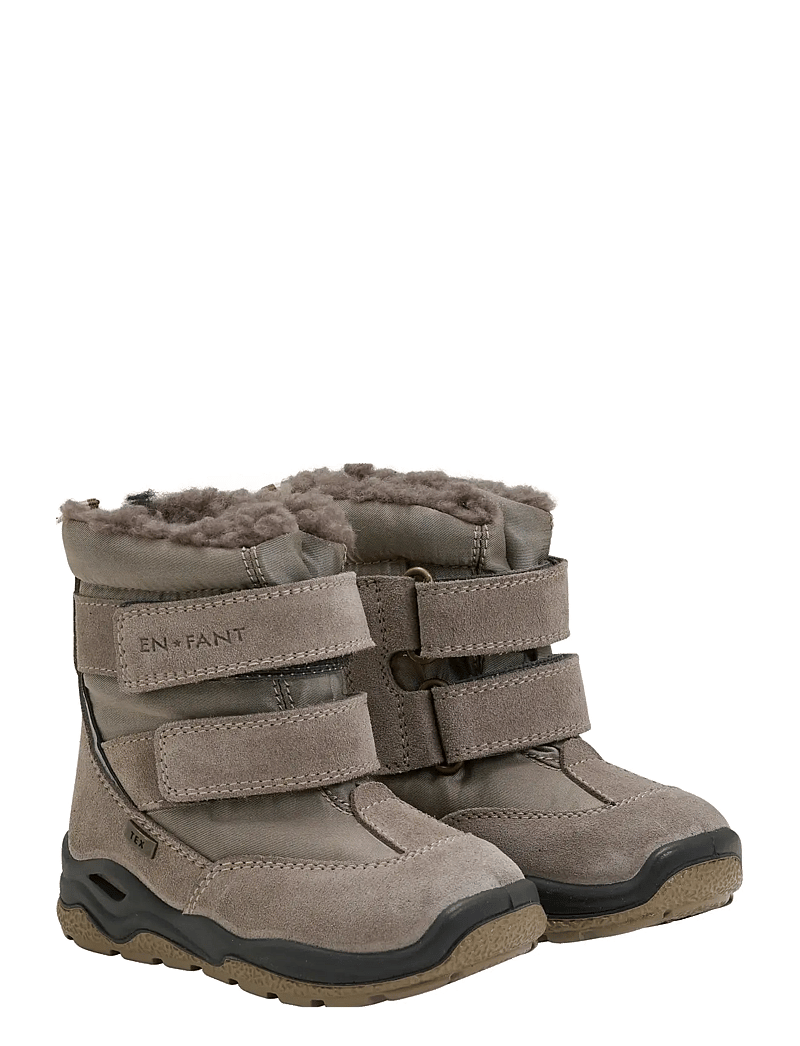 En Fant - Boots Lightweight TEX Velcro - vinterstövlar - pine bark - 1