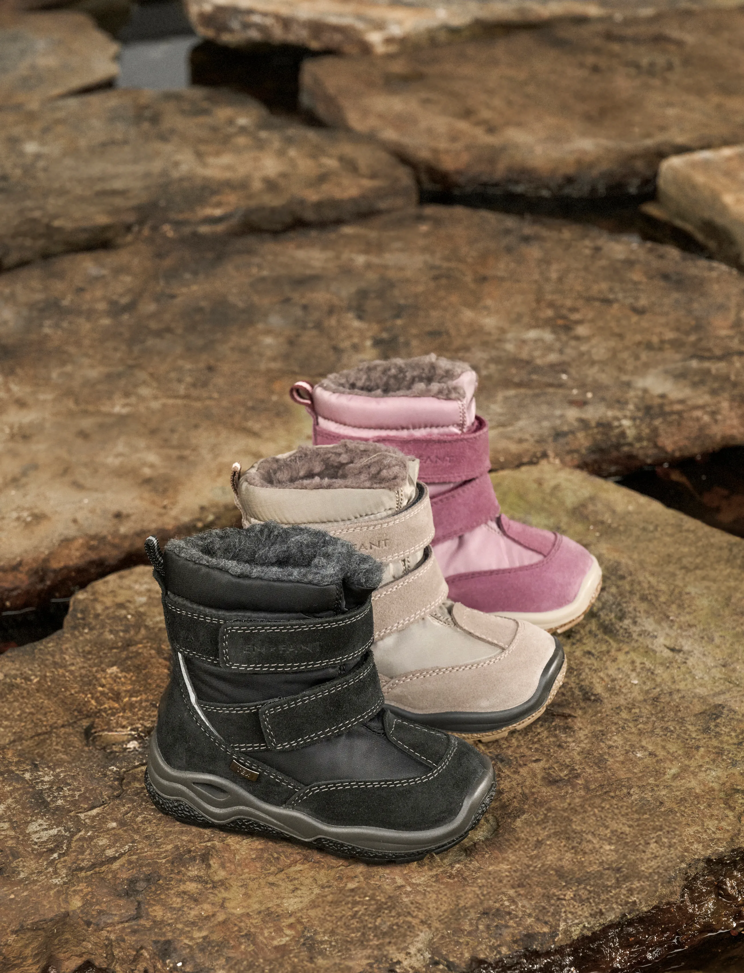 En Fant Boots Lightweight Tex Velcro, 20, Winter Boots, Grau - W. Kinder