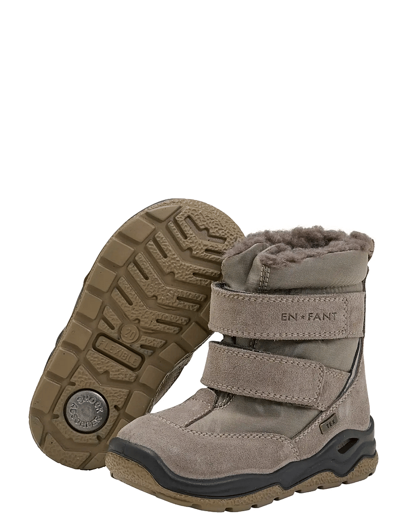 En Fant - Boots Lightweight TEX Velcro - vinterstövlar - pine bark - 3