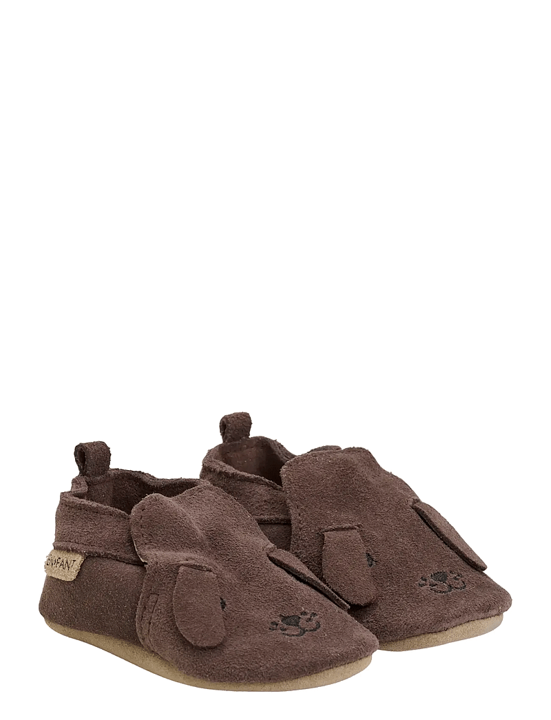 En Fant - Slippers Suede Animal - sussid - chocolate brown - 0