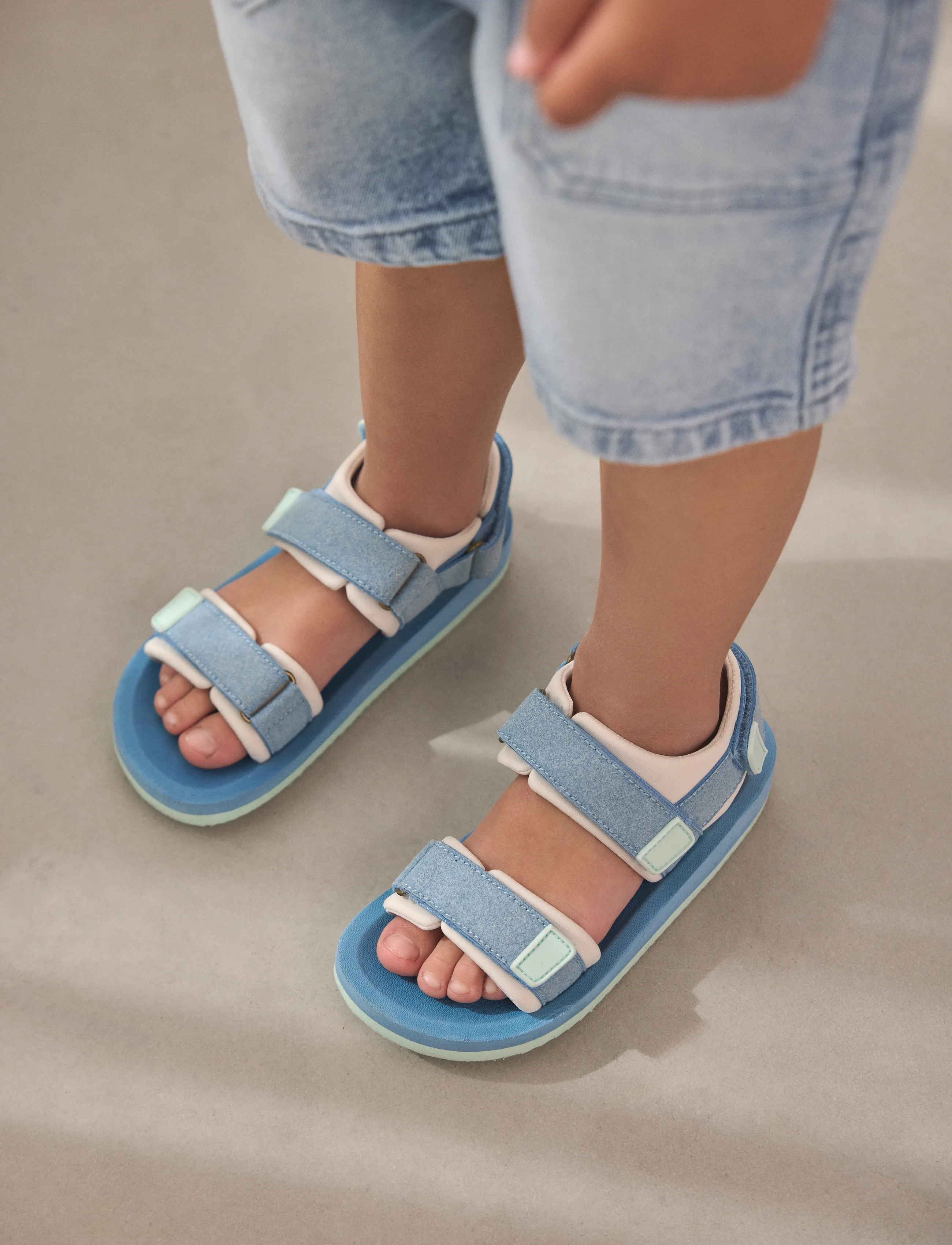 En Fant Sandal Velcro, 25, Blue, Sommersko > Sandaler, Børn