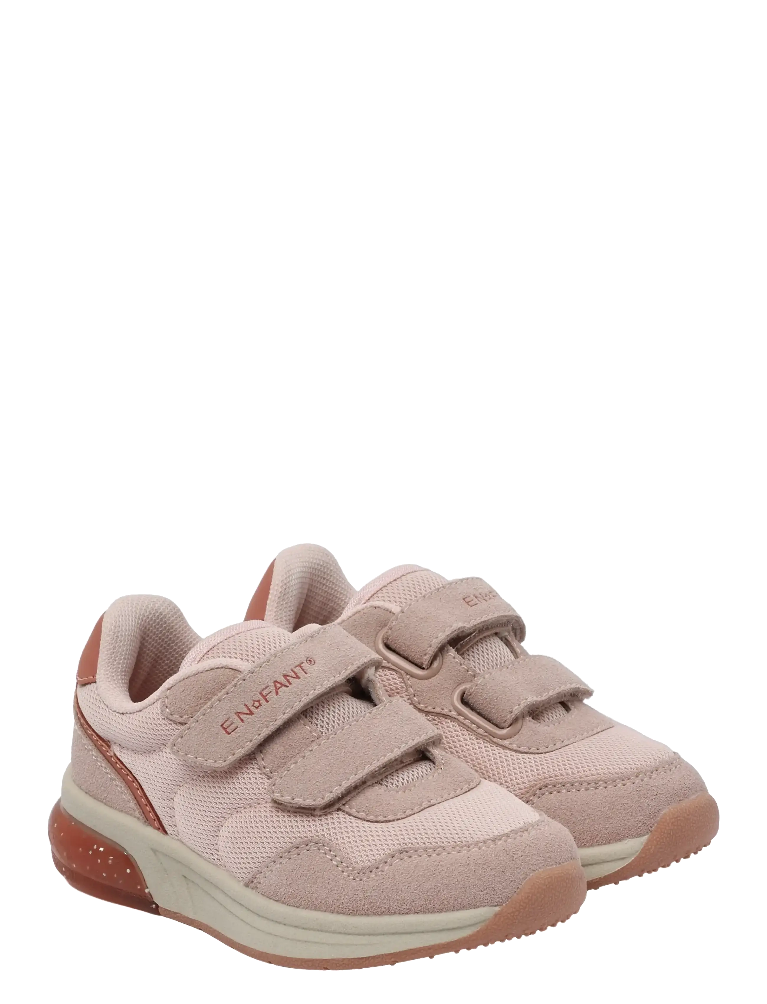En Fant Sneakers Velcro w. Light - 4 for 3 - SEPIA ROSE / pink/rose