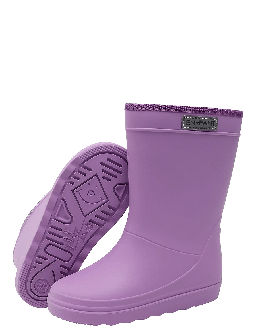 En Fant - Thermo Boots Solid - lined rubberboots - bellflower - 3