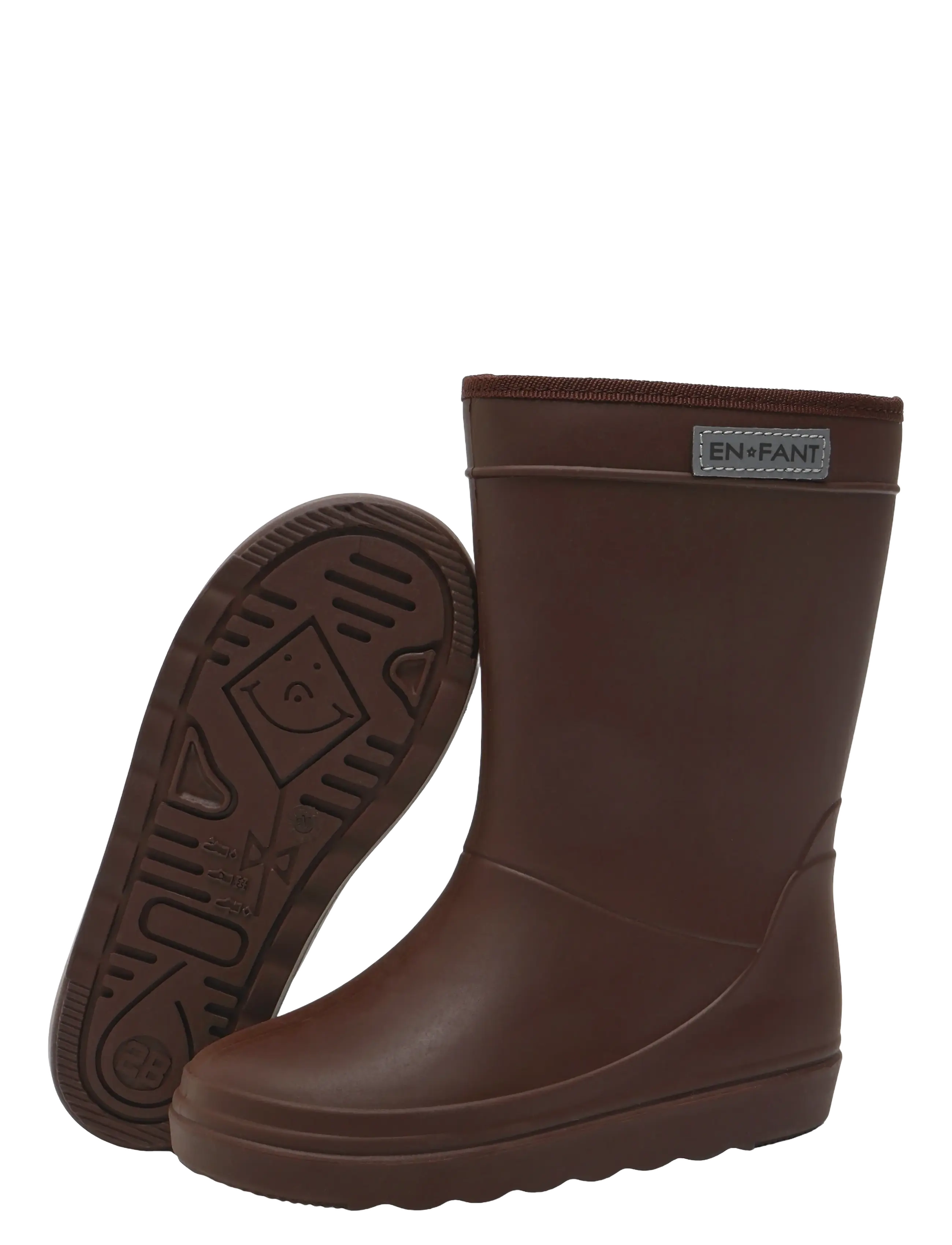 En Fant - Thermo Boots Solid - lined rubberboots - coffee bean - 2