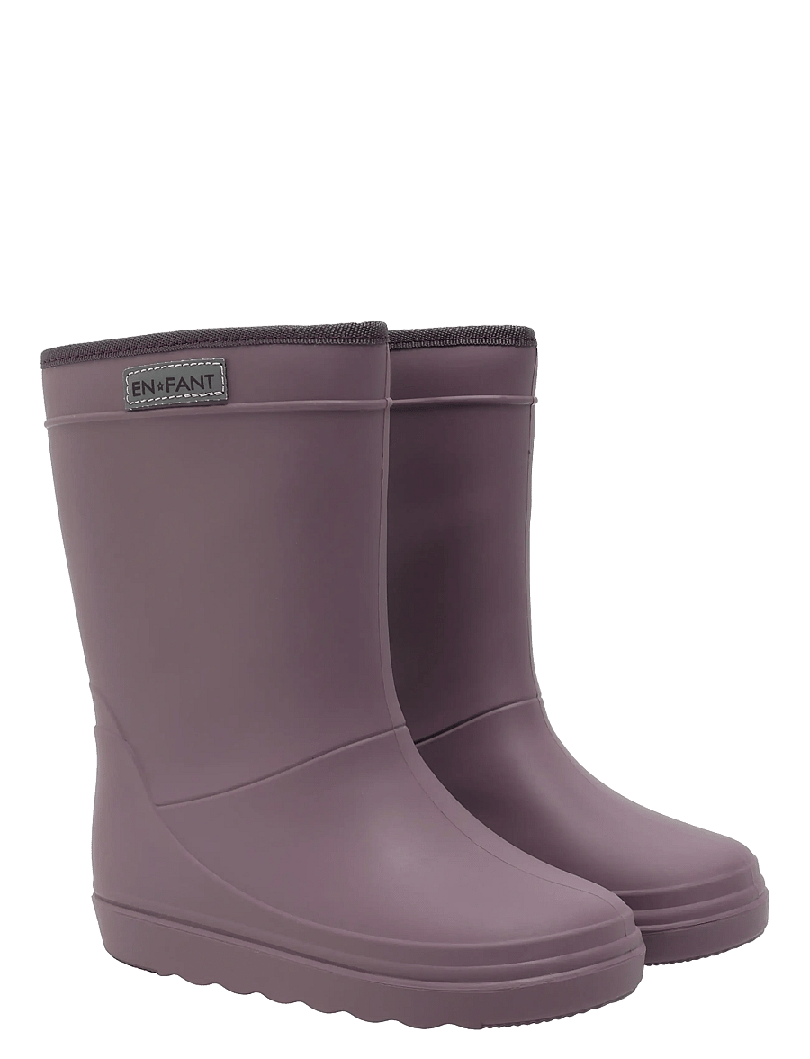 En Fant - Thermo Boots Solid - lined rubberboots - flint - 1