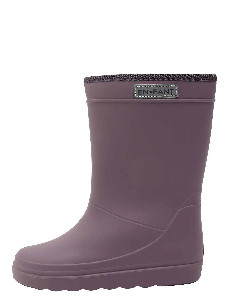 En Fant - Thermo Boots Solid - lined rubberboots - flint - 2