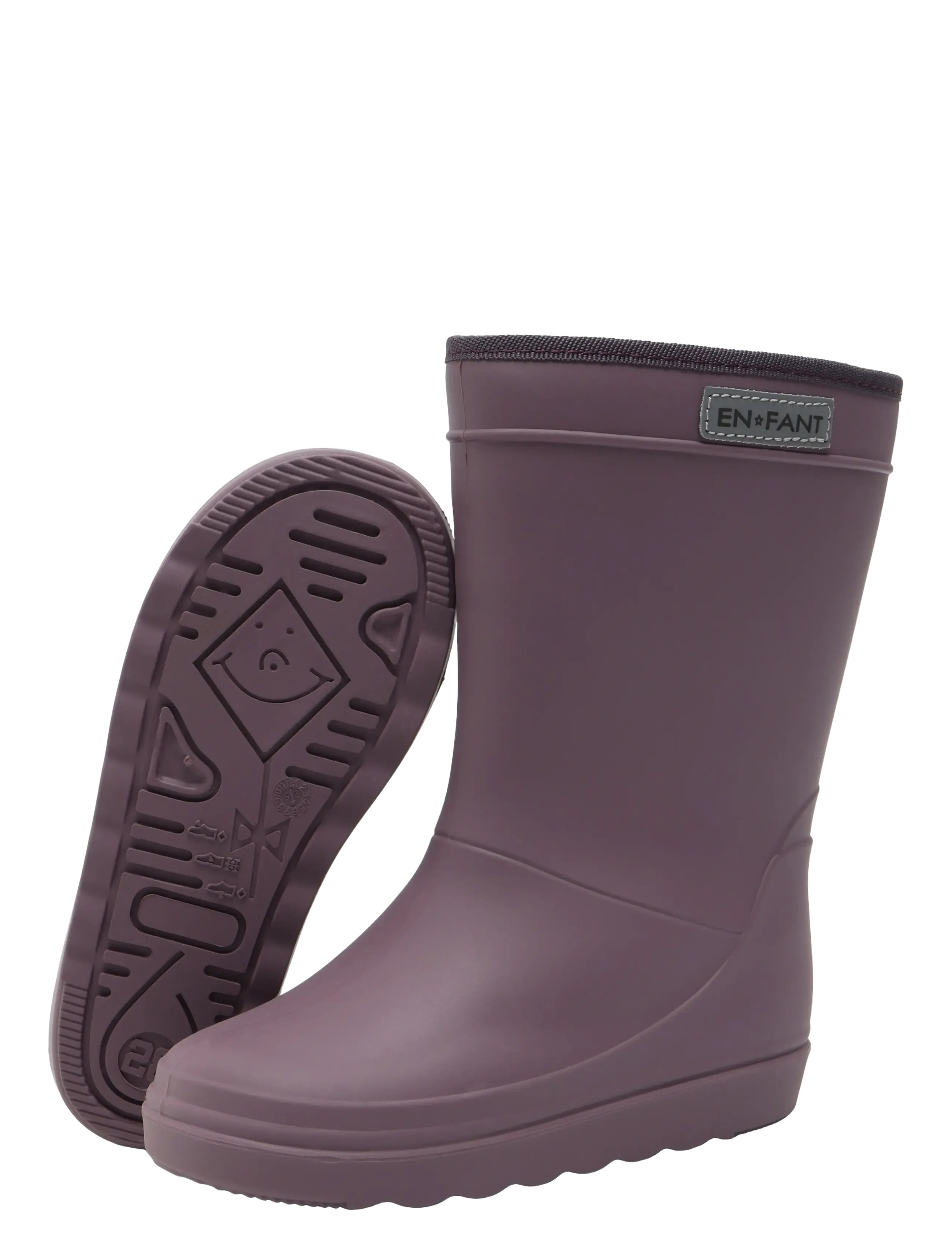 En Fant - Thermo Boots Solid - lined rubberboots - flint - 3