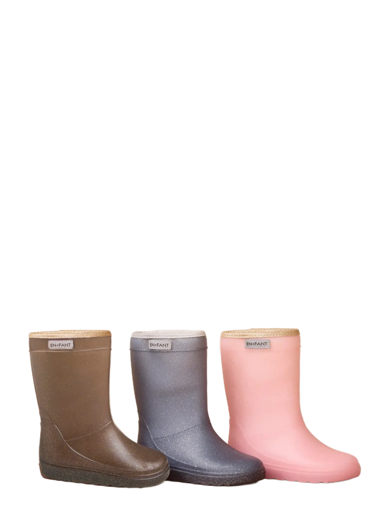 En Fant - Thermo Boots Glitter - fodrade gummistövlar - cashmere rose - 3