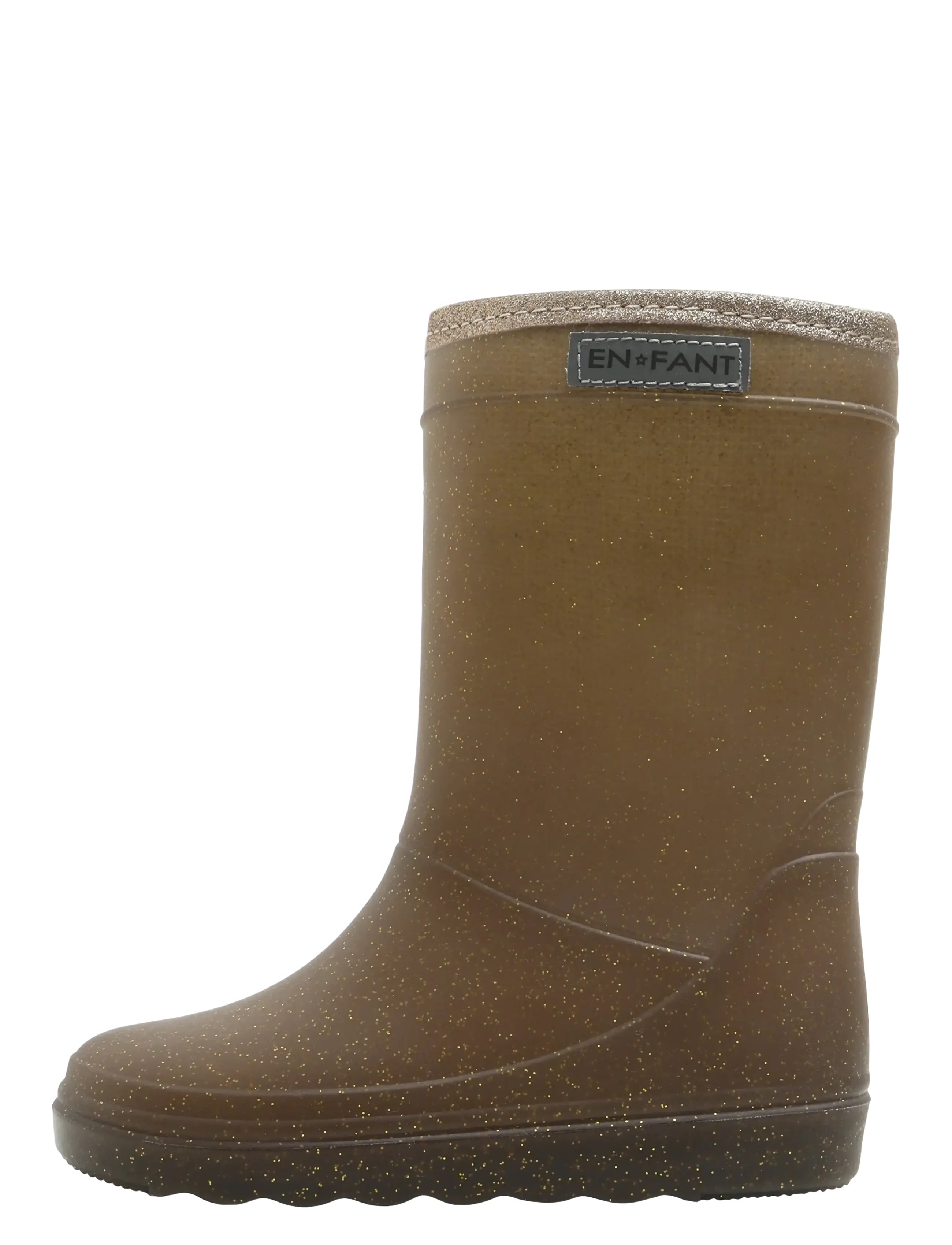 En Fant - Thermo Boots Glitter - lined rubberboots - coffee bean - 1