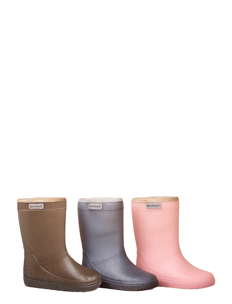 En Fant - Thermo Boots Glitter - gefütterte gummistiefel - coffee bean - 3