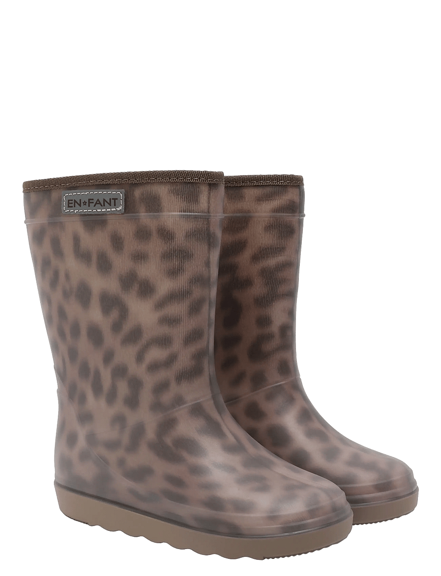 En Fant - Thermo Boots Print - fodrade gummistövlar - pine bark - 1