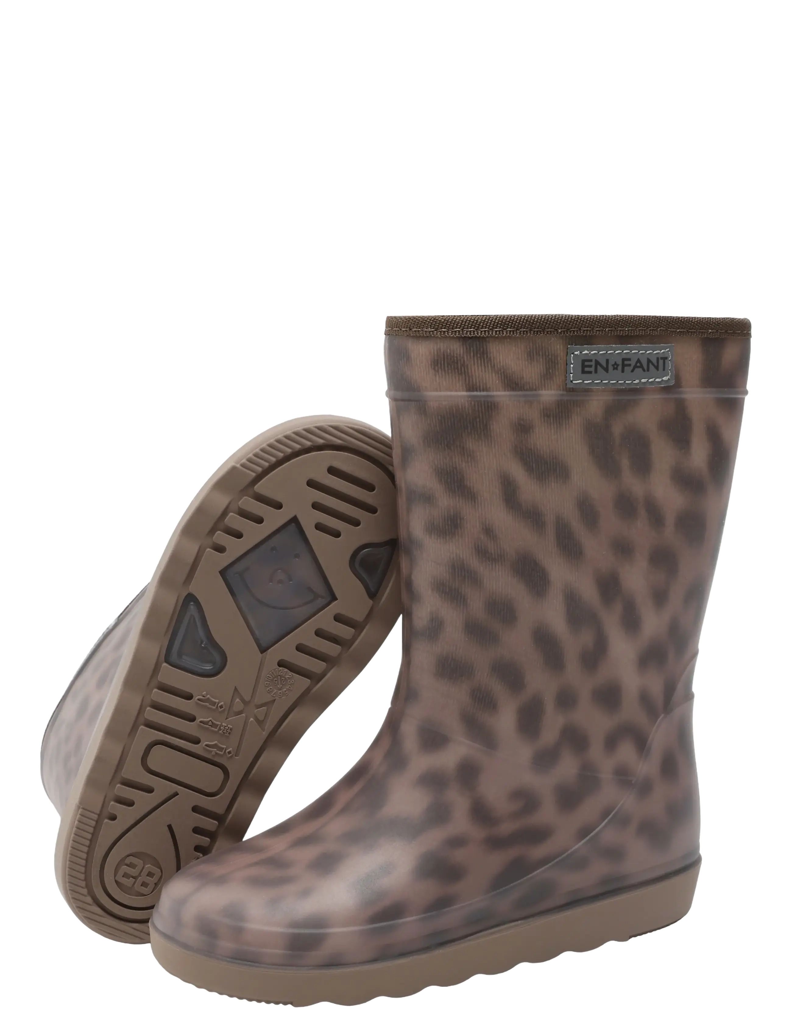 En Fant - Thermo Boots Print - fodrade gummistövlar - pine bark - 3