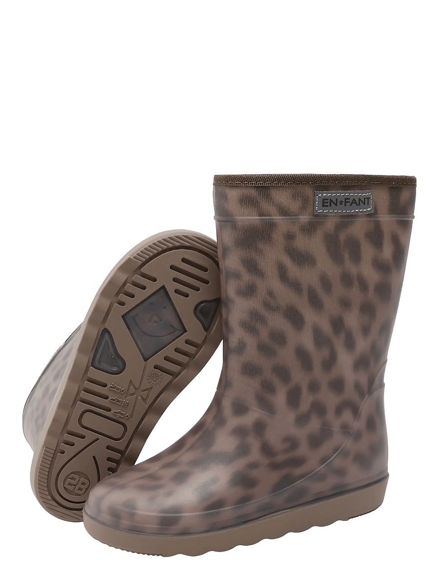 En Fant - Thermo Boots Print - fodrade gummistövlar - pine bark - 3