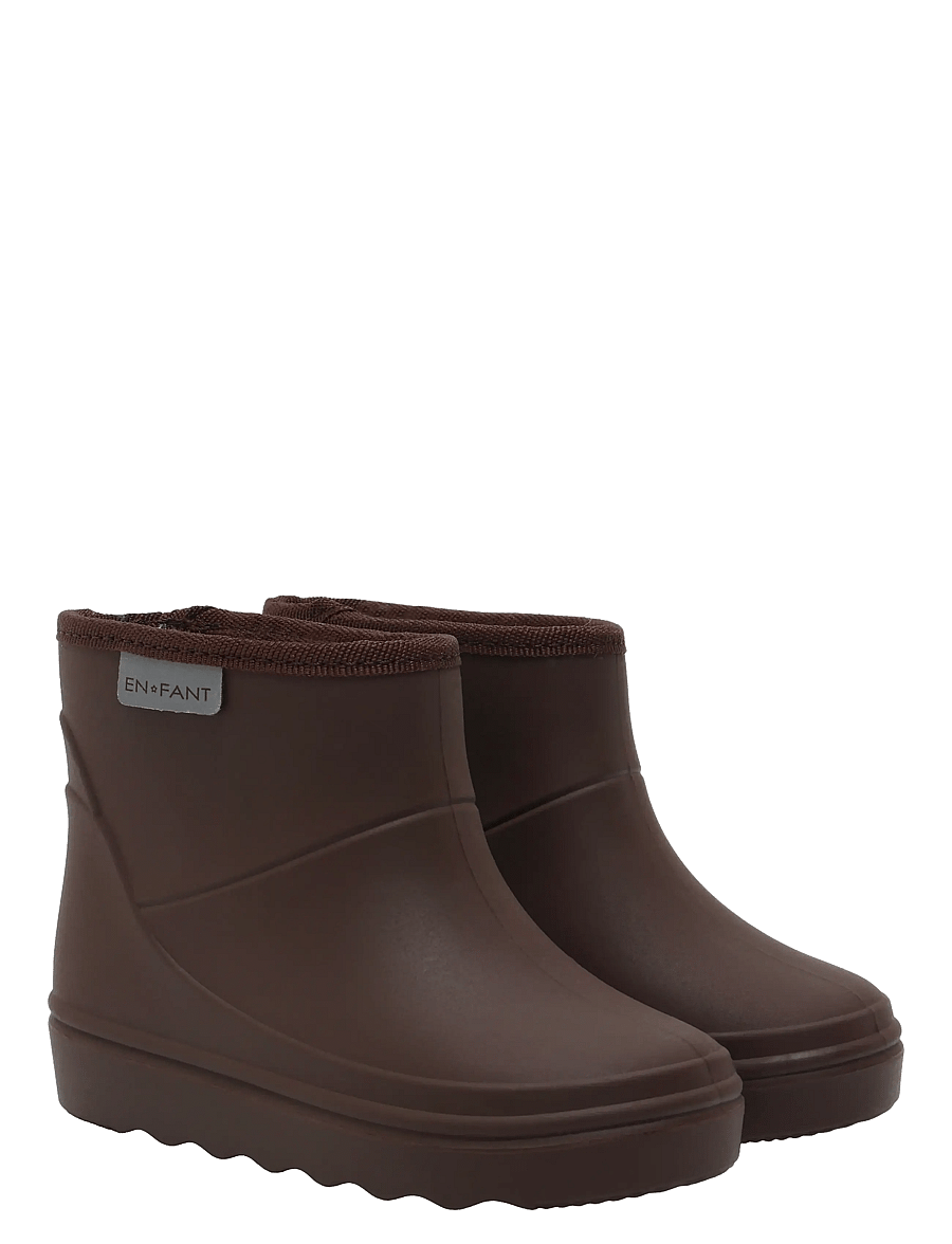 En Fant - Thermo Boots Short - voodriga kummikud - coffee bean - 0