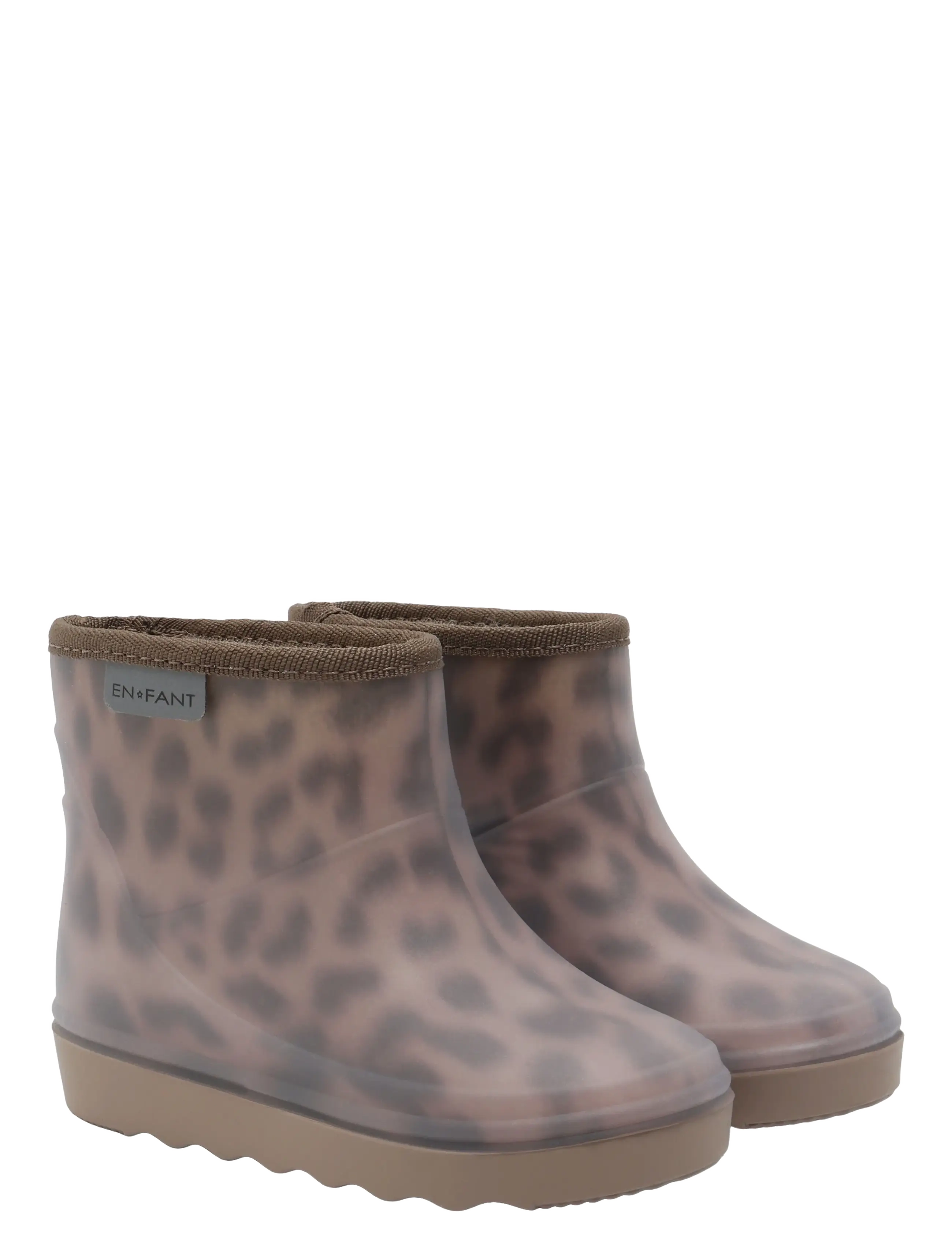 En Fant Thermo Boots Short Print - Børn 23-34 - PINE BARK / brown