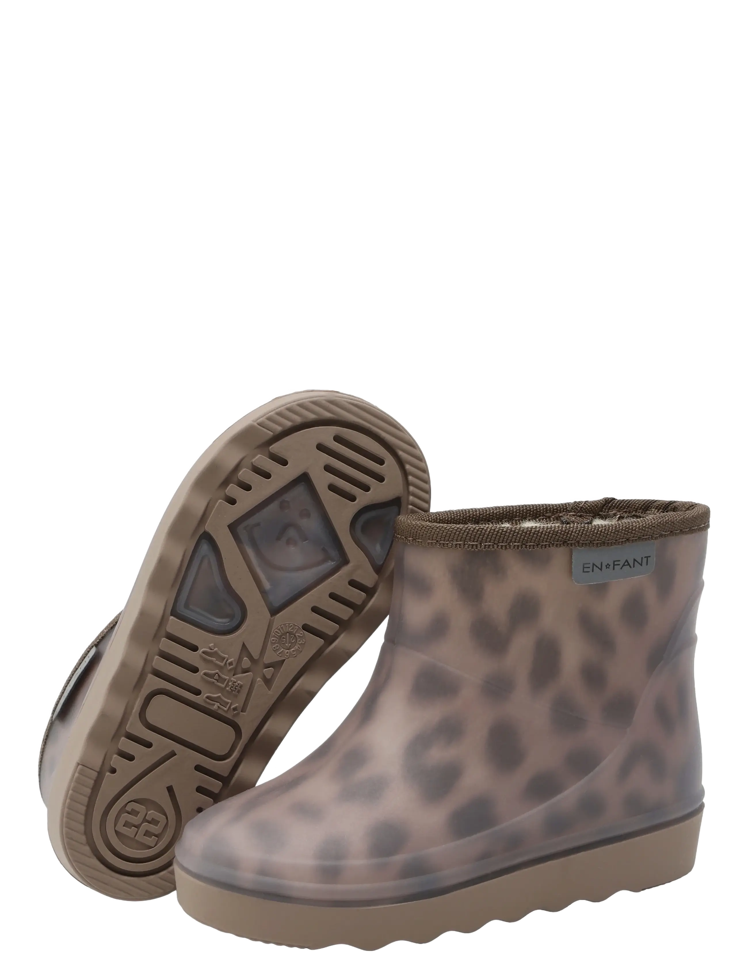 En Fant - Thermo Boots Short Print - pine bark - 2