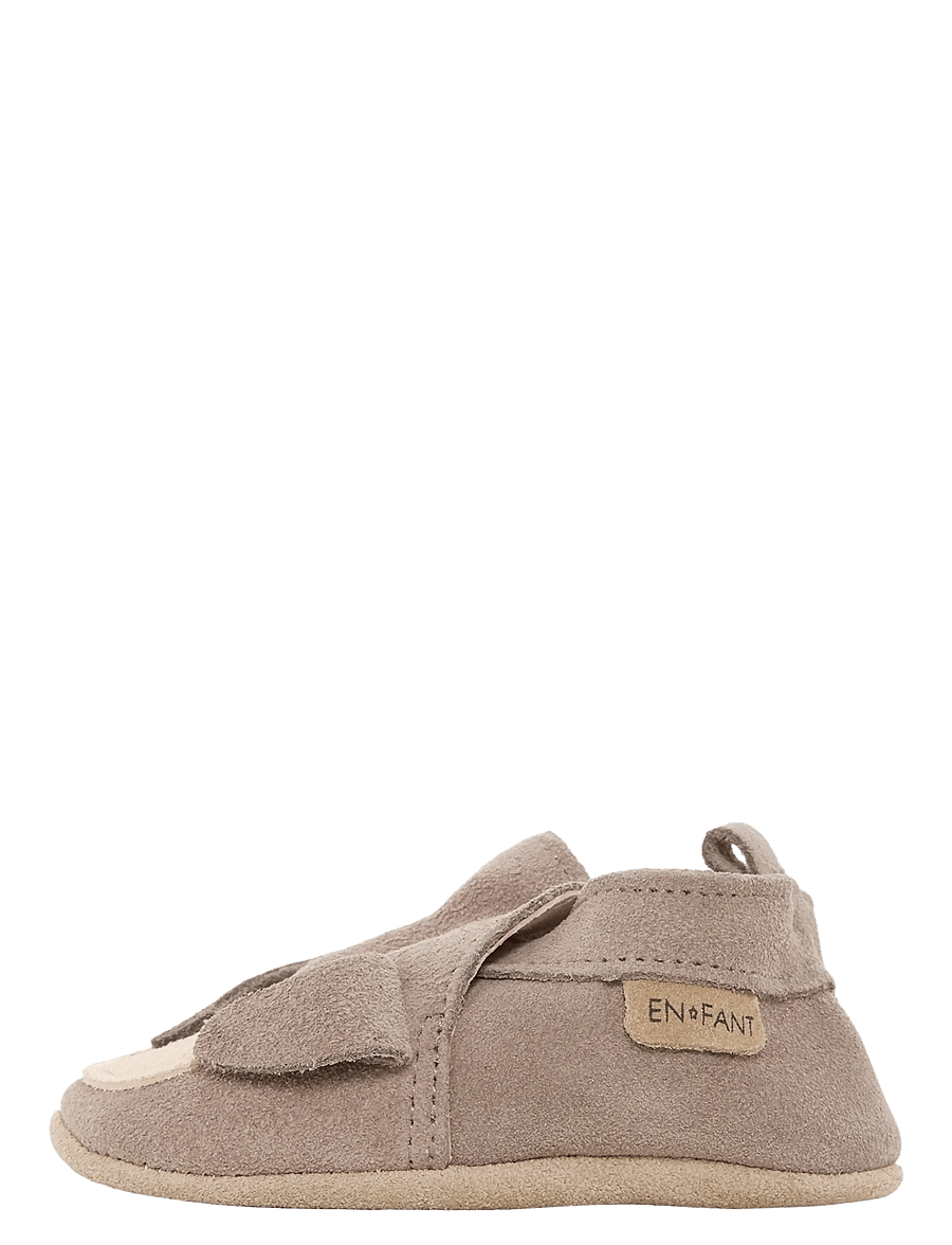 En Fant - Slippers Suede Animal - baby tossor - pine bark - 1