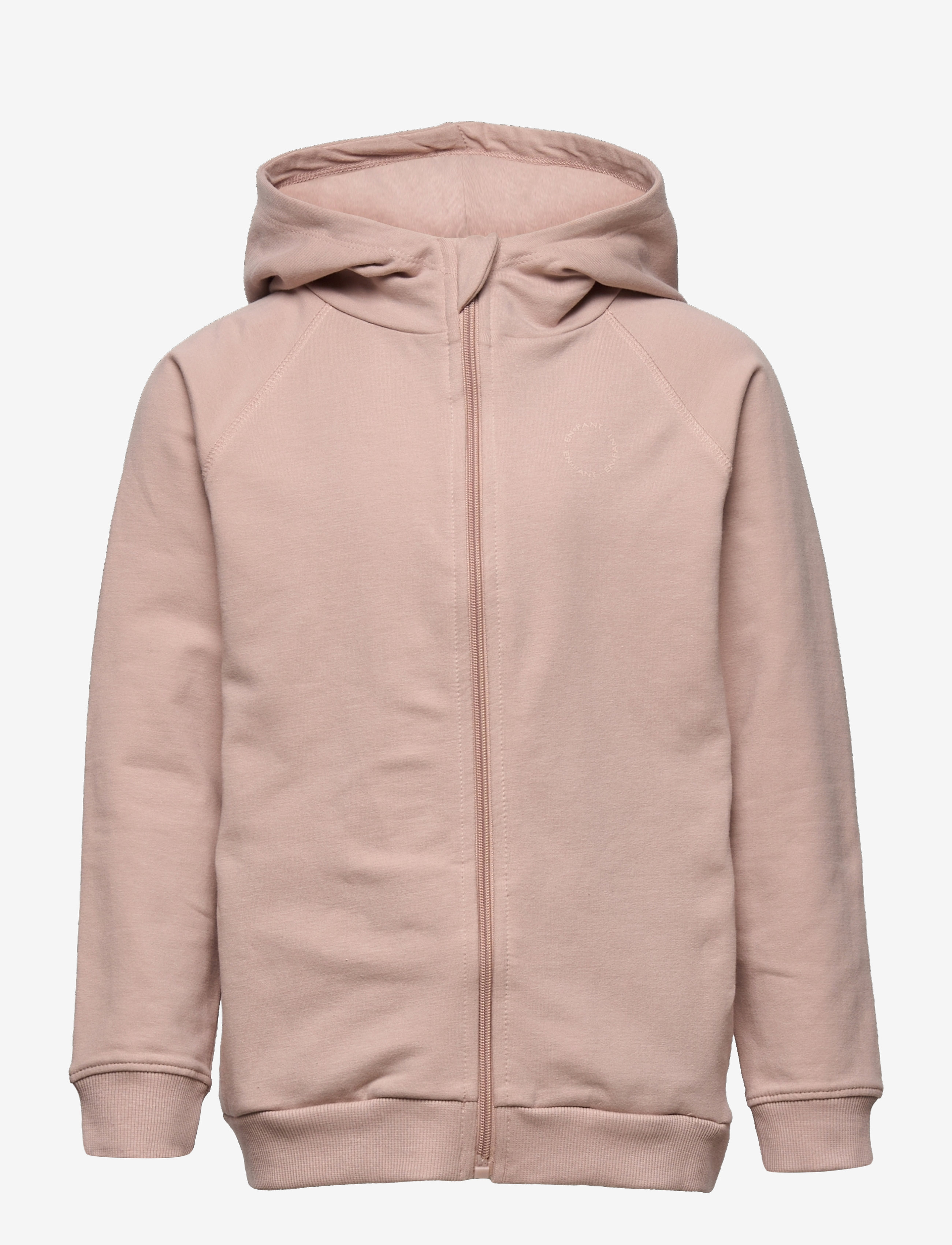 En Fant Hoodie W. Zipper, Børn, Lynlås Hoodie, Pink, Str: 104