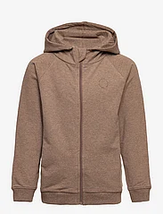 En Fant - Hoodie w. zipper - džemperi ar kapuci - coca mocha - 0