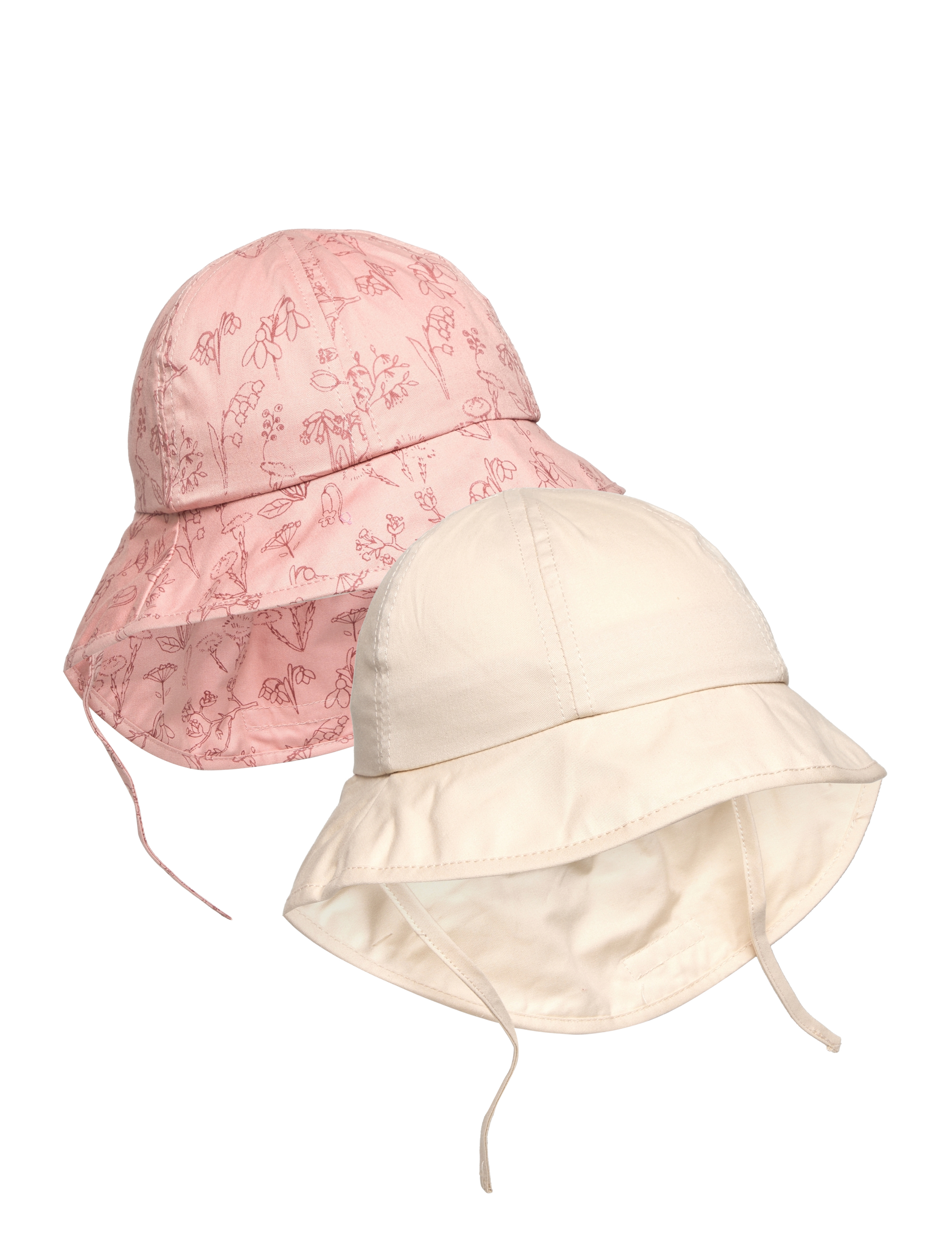 En Fant Summer Hat W. String 2-Pack, 6-12MD, Accessories, Mehrfarbig/gemustert - Sun Hats, Kinder
