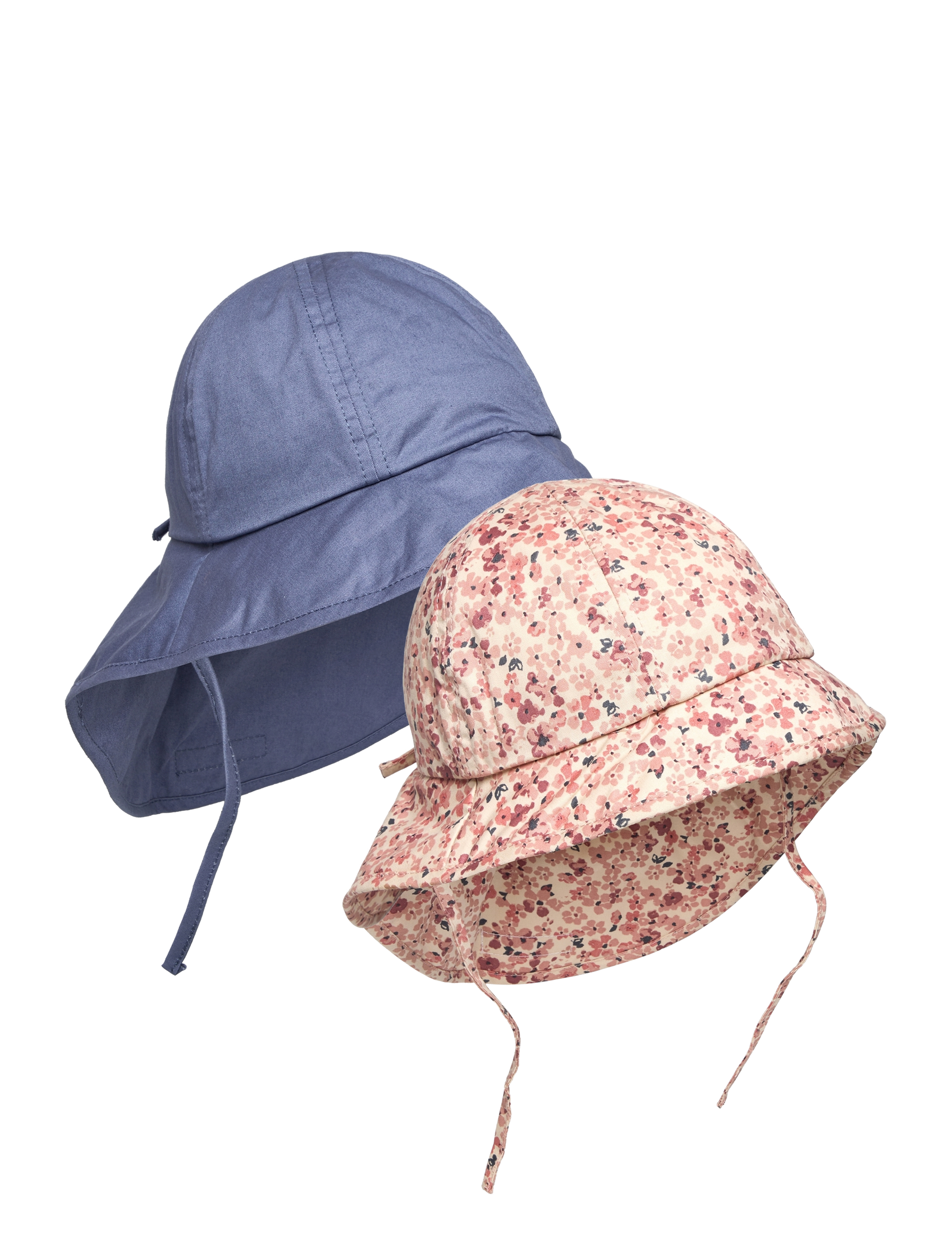 En Fant Summer Hat W. String 2-Pack, 2-4Y, Accessories, Mehrfarbig/gemustert - Sun Hats, Kinder