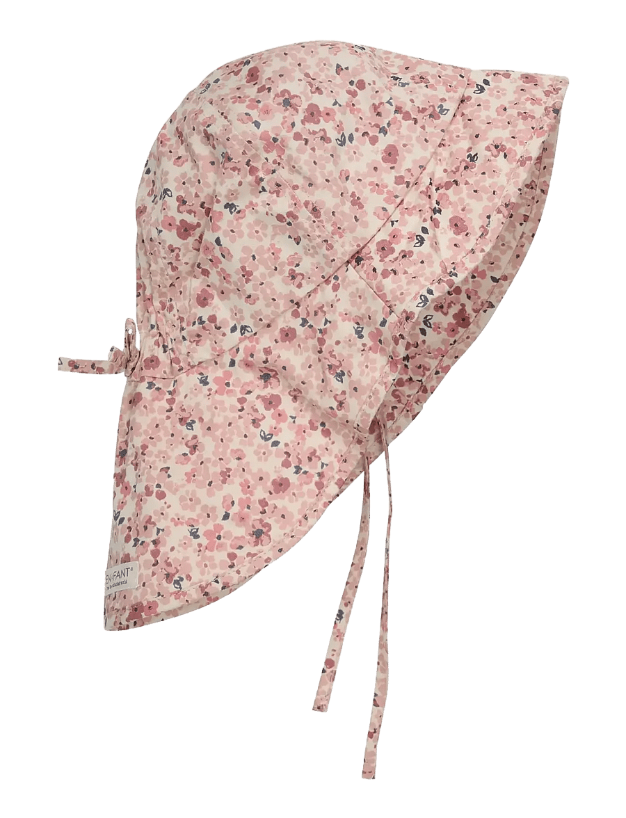 En Fant - Summer hat w. string 2-PACK - solhattar - withered rose - 1