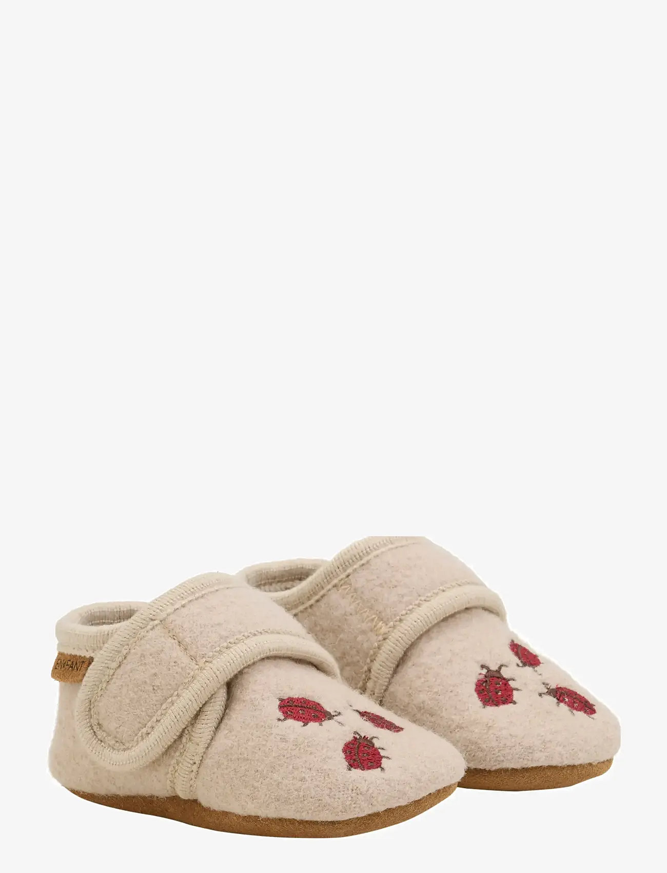En Fant - Wool Slippers w. Embroidery - hjemmesko - moonlight - 0
