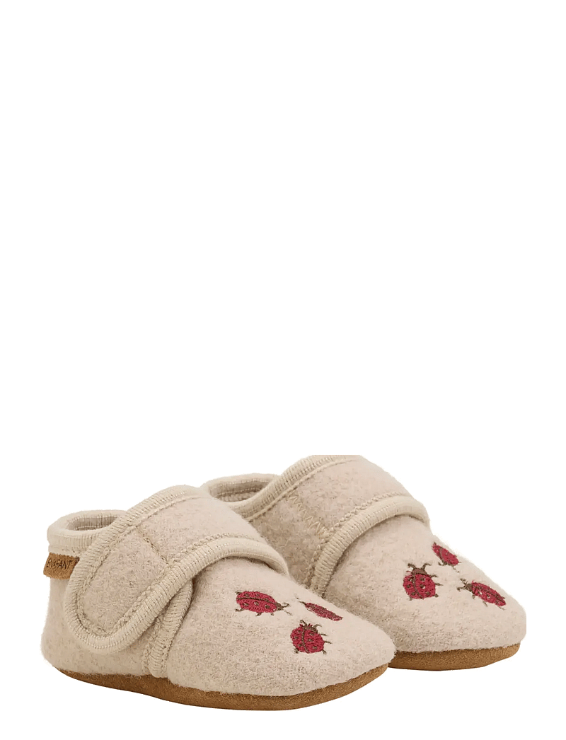 En Fant - Wool Slippers w. Embroidery - hjemmesko - moonlight - 0