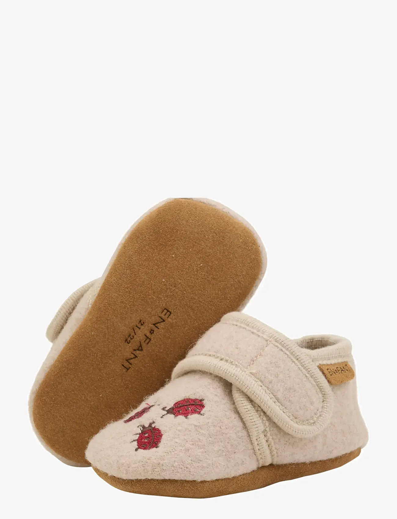En Fant - Wool Slippers w. Embroidery - hjemmesko - moonlight - 2
