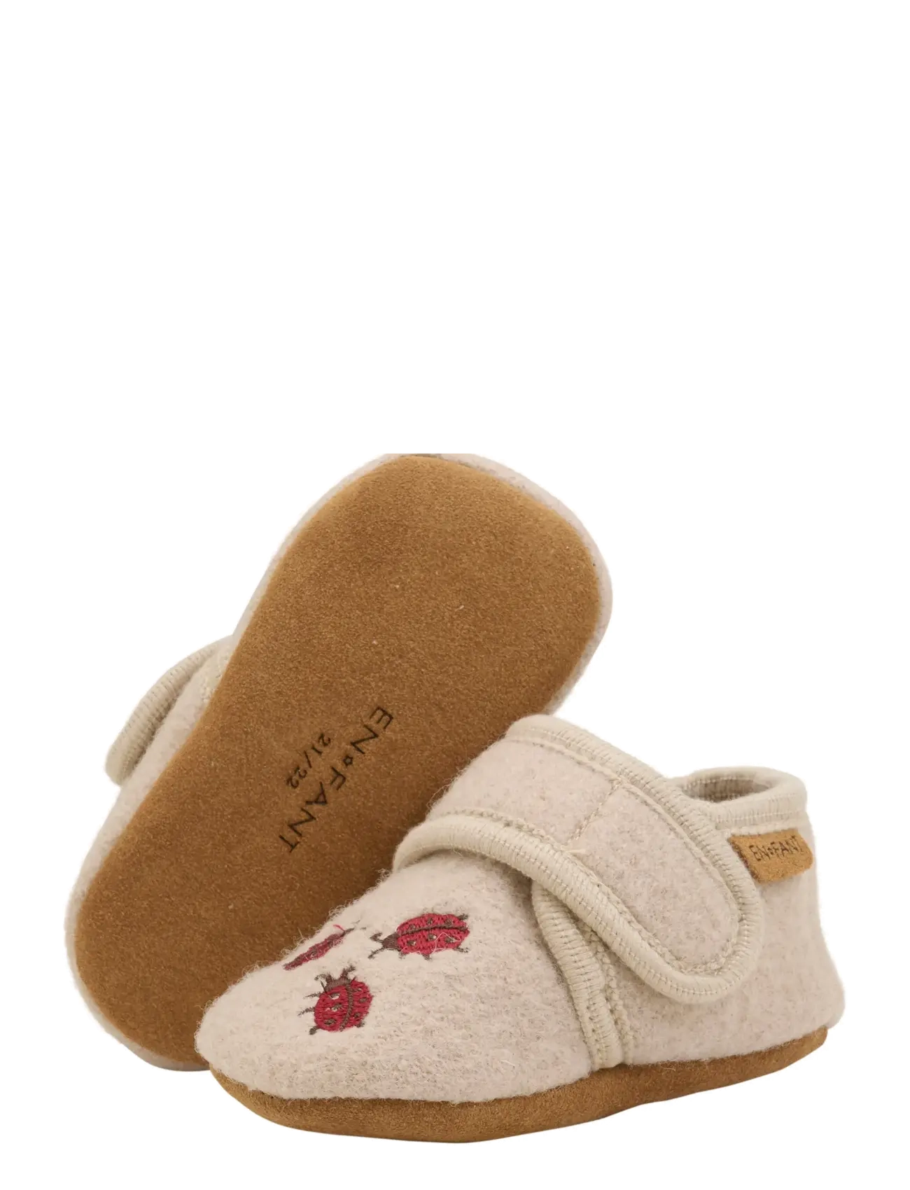 En Fant - Wool Slippers w. Embroidery - hjemmesko - moonlight - 2