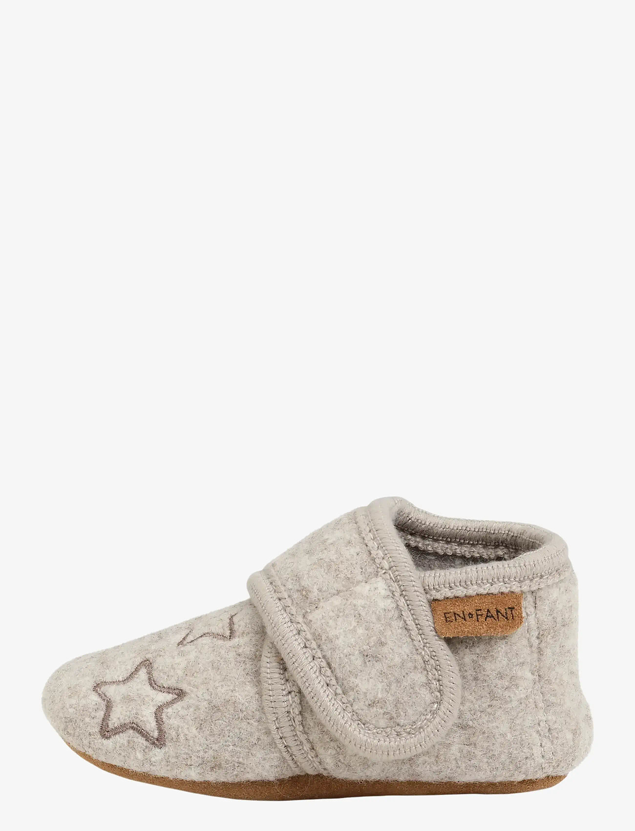 En Fant - Wool Slippers w. Embroidery - inneskor - morel - 1