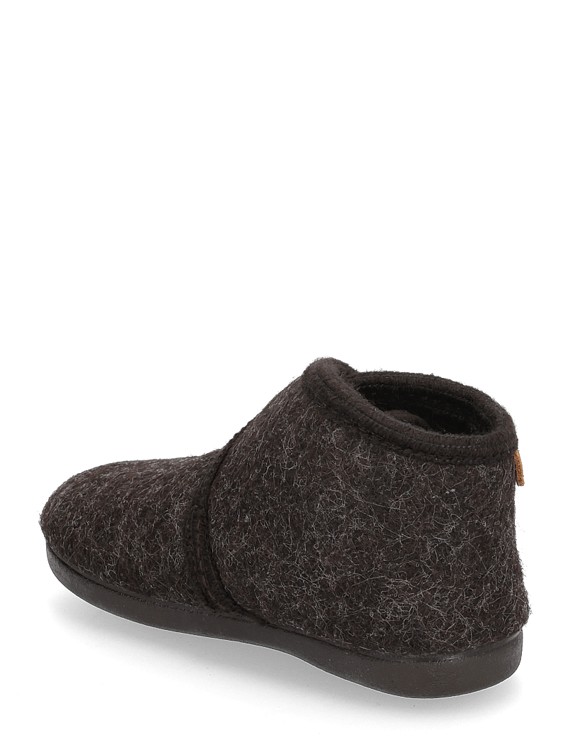 En Fant - Slippers Wool Velcro - sussid - chocolate melange - 2