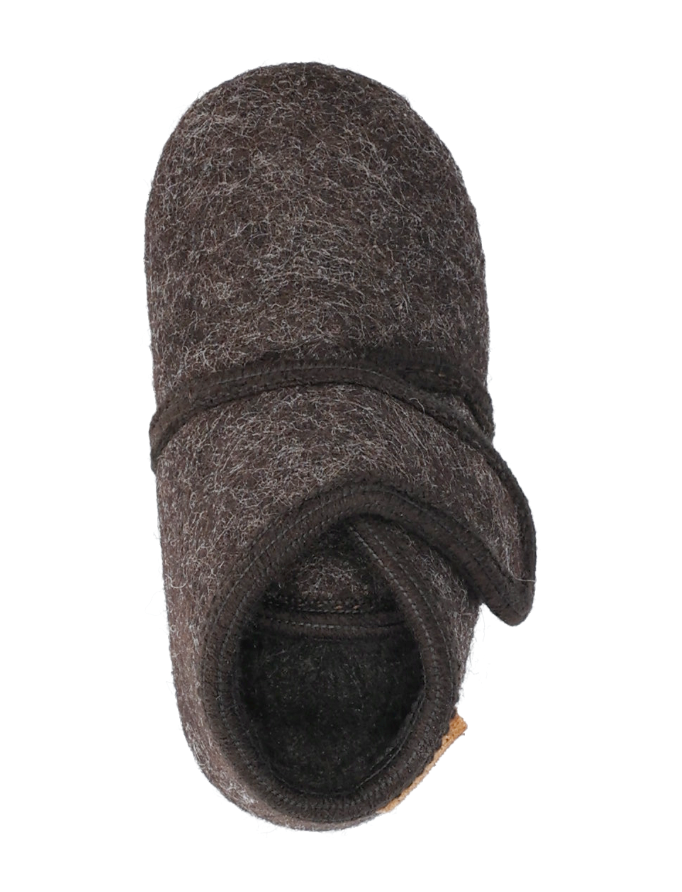 En Fant - Slippers Wool Velcro - hjemmesko - chocolate melange - 3