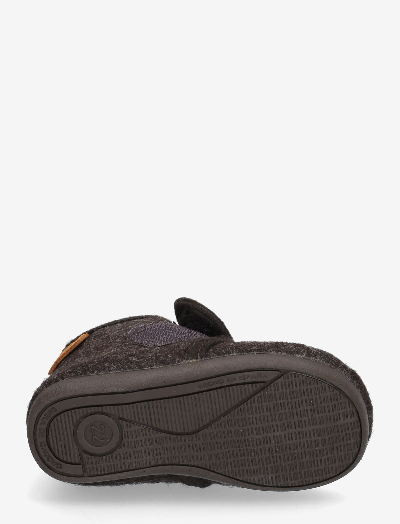 En Fant - Slippers Wool Velcro - sussid - chocolate melange - 4