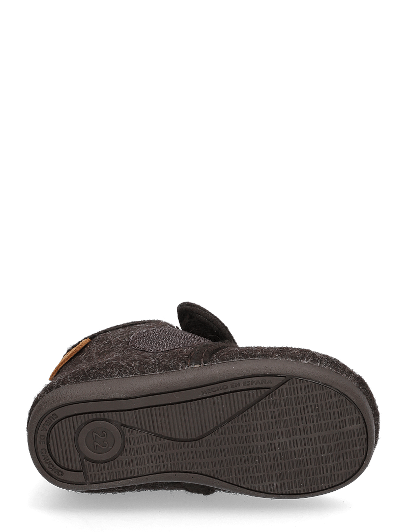 En Fant - Slippers Wool Velcro - sussid - chocolate melange - 4