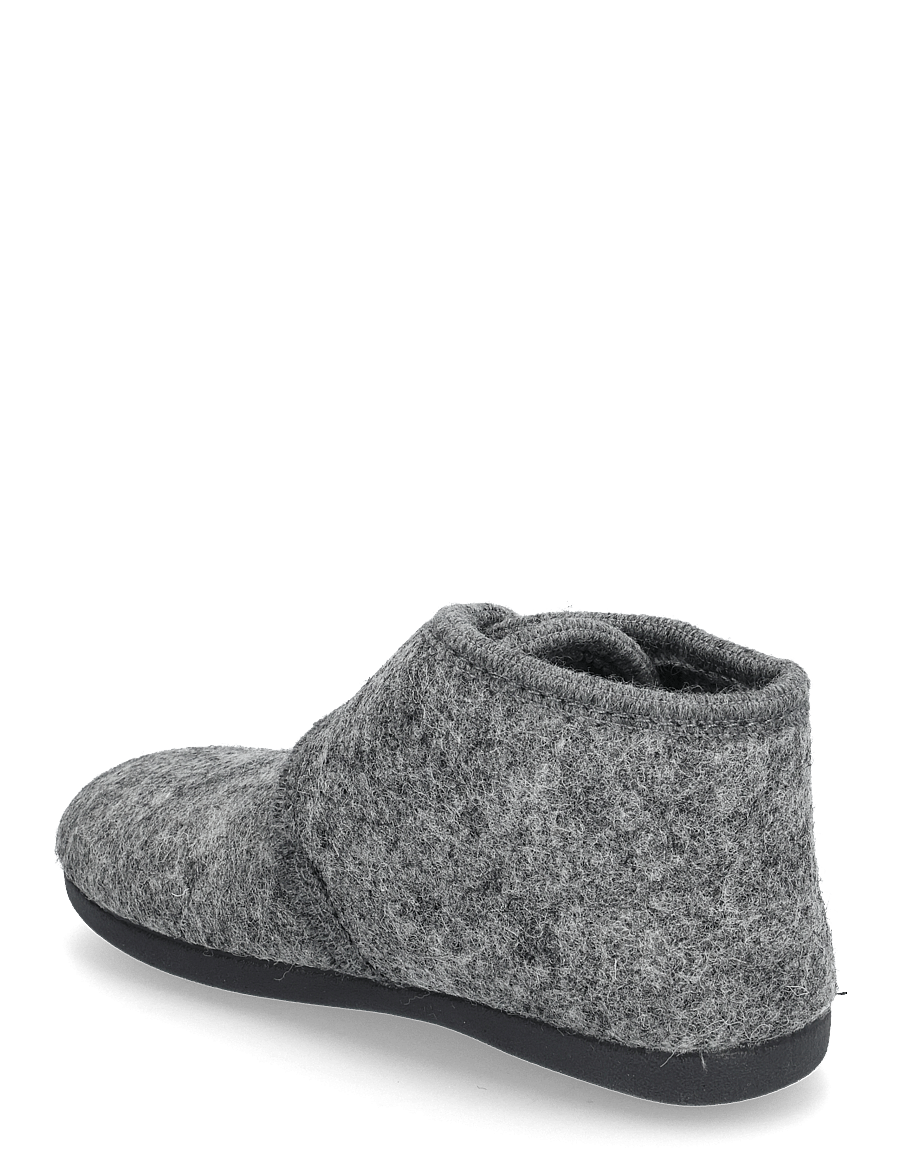 En Fant - Slippers Wool Velcro - hausschuhe - dark gray melange - 2