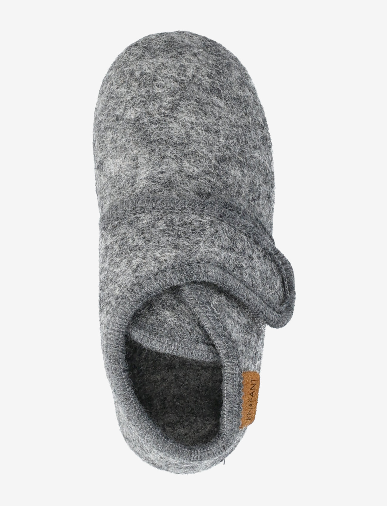 En Fant - Slippers Wool Velcro - hausschuhe - dark gray melange - 3