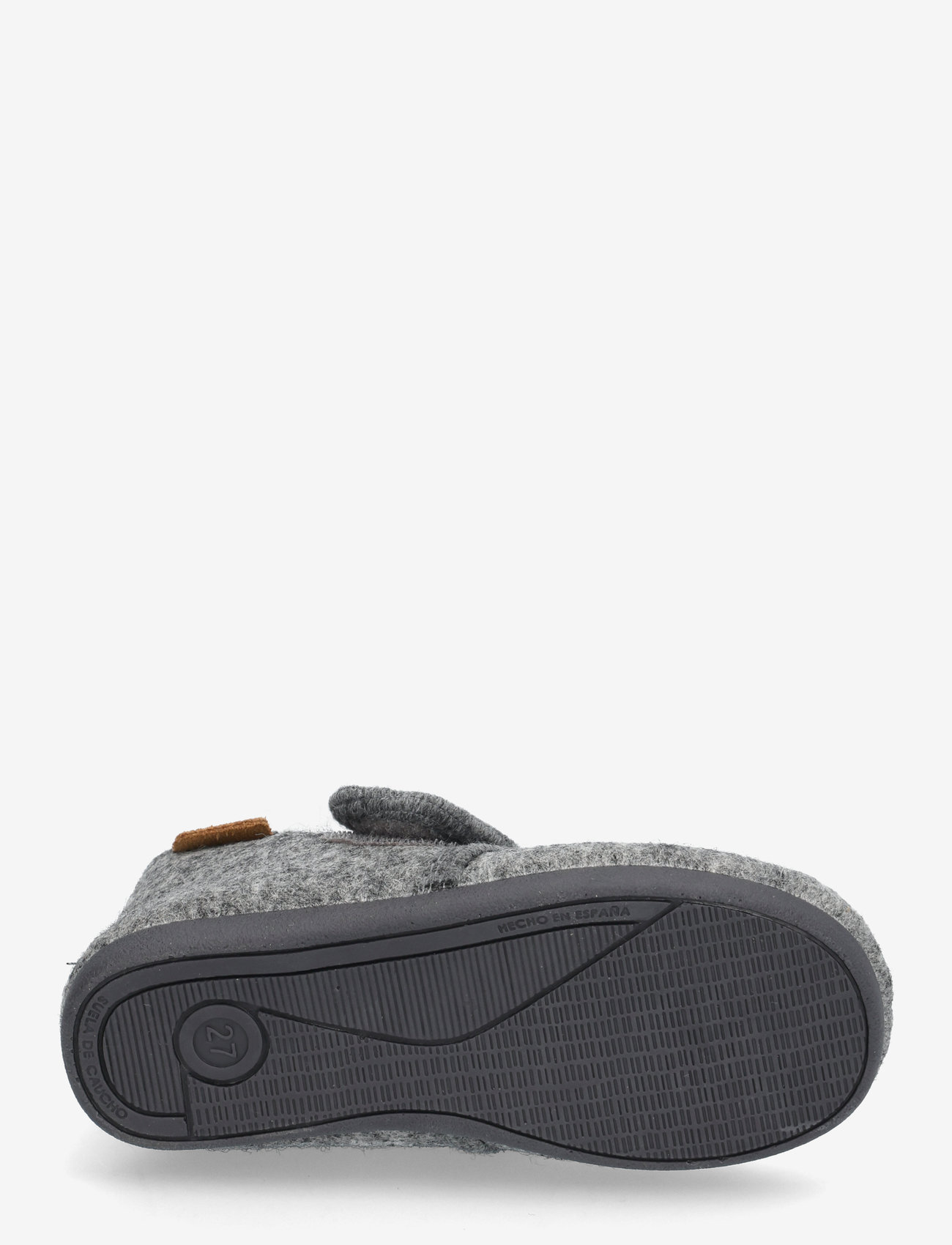 En Fant - Slippers Wool Velcro - hausschuhe - dark gray melange - 4
